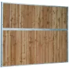 Séparation de box fixe pleine bois 0,5 m