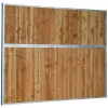 Séparation de box fixe pleine bois 3 m