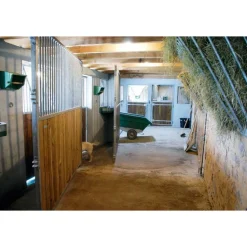 Séparation de box pivotante barreaudée/bois 2,5 m