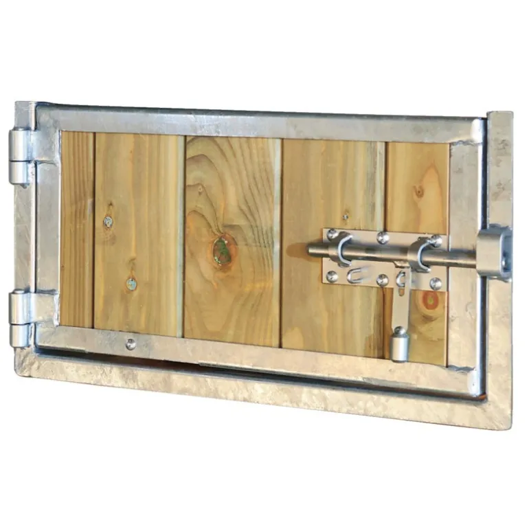 Trappe pivotante d'alimentation tirant droit