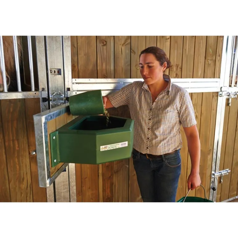 Trappe pivotante d'alimentation tirant gauche